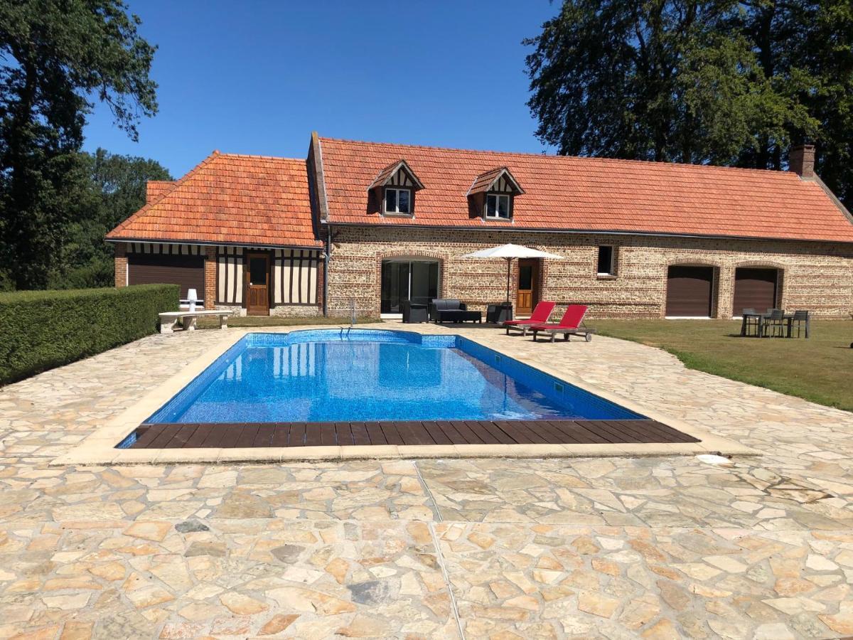 Clos Celeste - Campagne D Etretat Avec Piscine Et Spa (Adults Only) Écrainville Exteriör bild