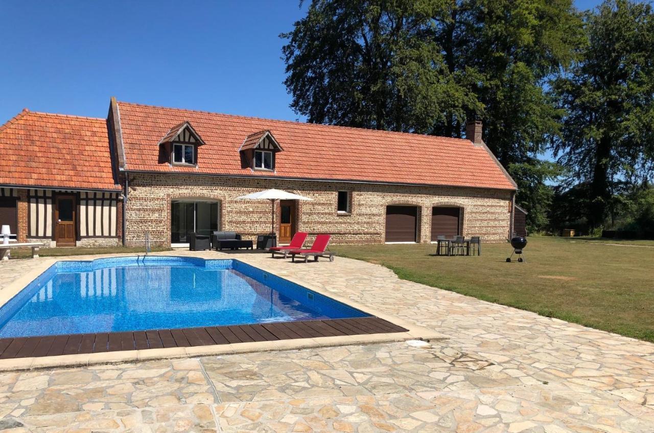 Clos Celeste - Campagne D Etretat Avec Piscine Et Spa (Adults Only) Écrainville Exteriör bild