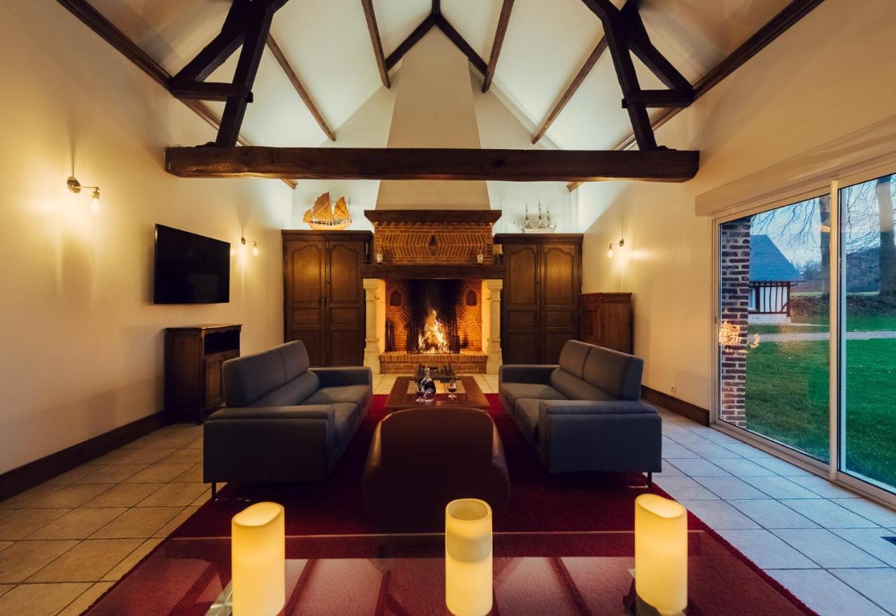 Clos Celeste - Campagne D Etretat Avec Piscine Et Spa (Adults Only) Écrainville Exteriör bild