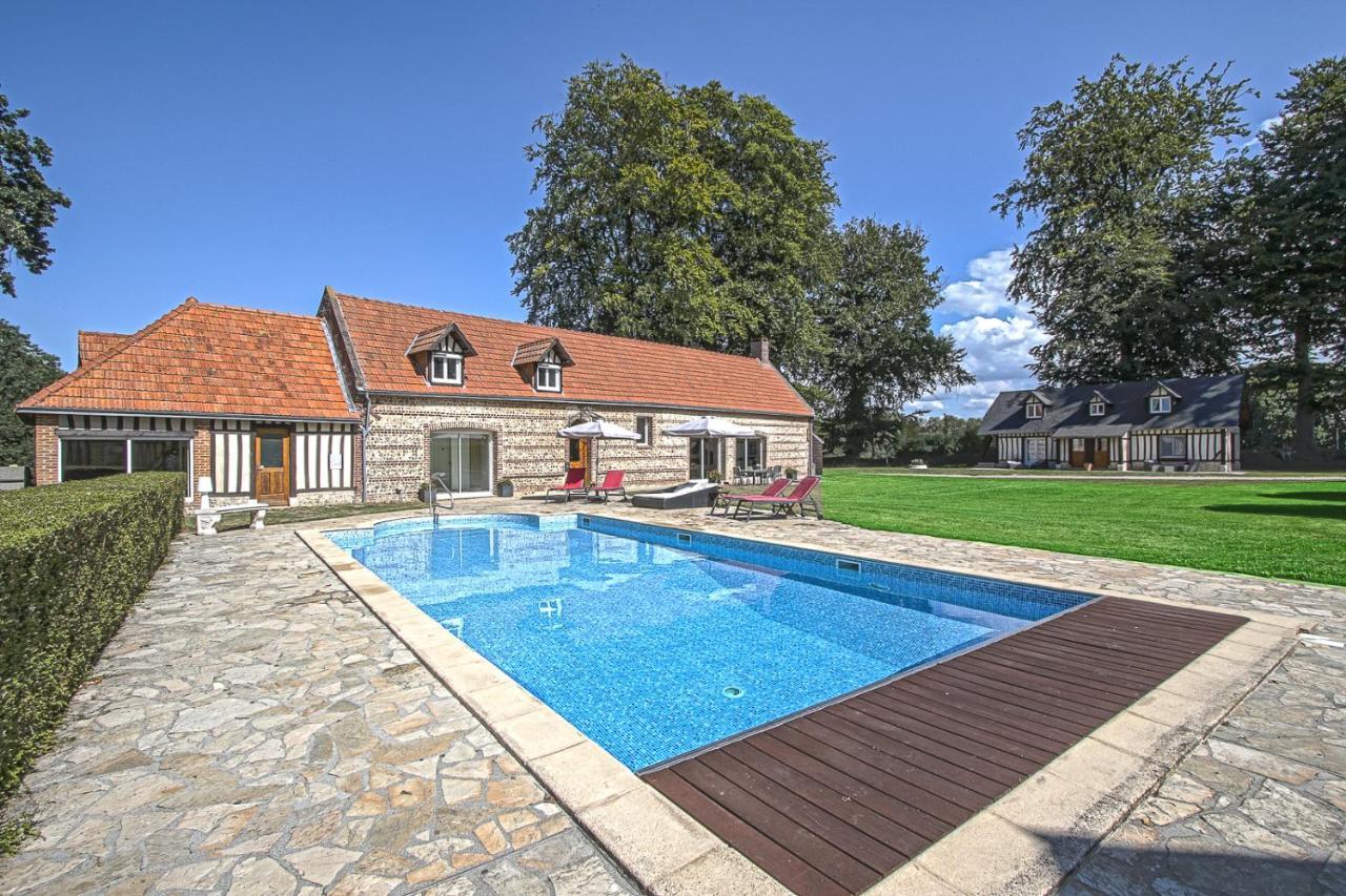 Clos Celeste - Campagne D Etretat Avec Piscine Et Spa (Adults Only) Écrainville Exteriör bild