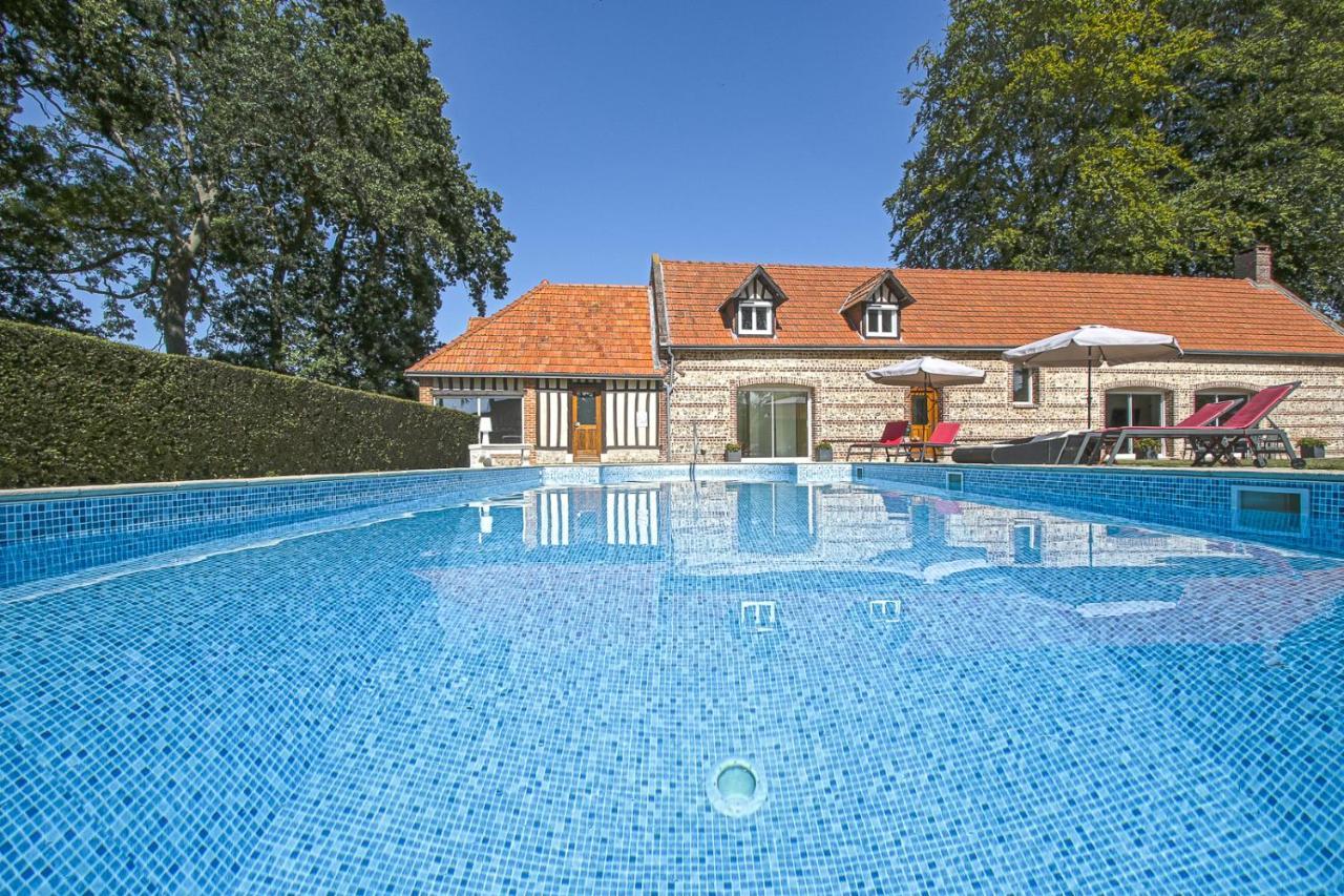 Clos Celeste - Campagne D Etretat Avec Piscine Et Spa (Adults Only) Écrainville Exteriör bild