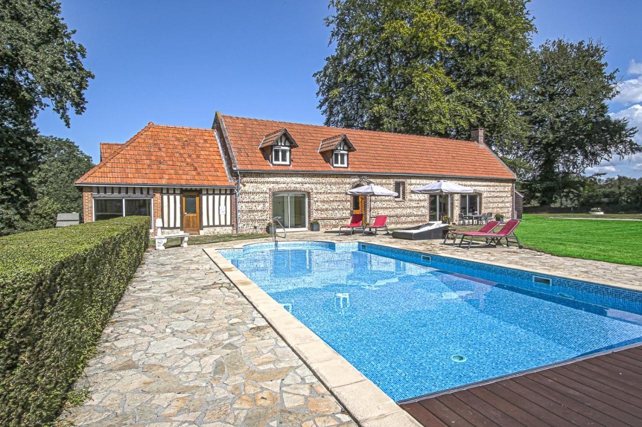 Clos Celeste - Campagne D Etretat Avec Piscine Et Spa (Adults Only) Écrainville Exteriör bild